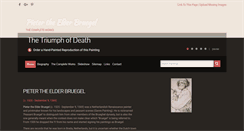 Desktop Screenshot of pieter-bruegel-the-elder.org